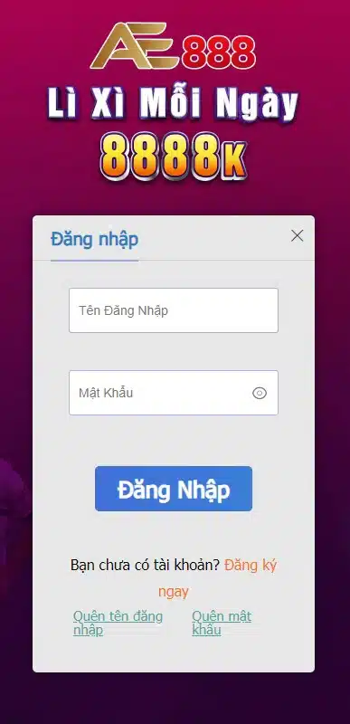 Hướng dẫn đăng nhập AE888 trên điện thoại